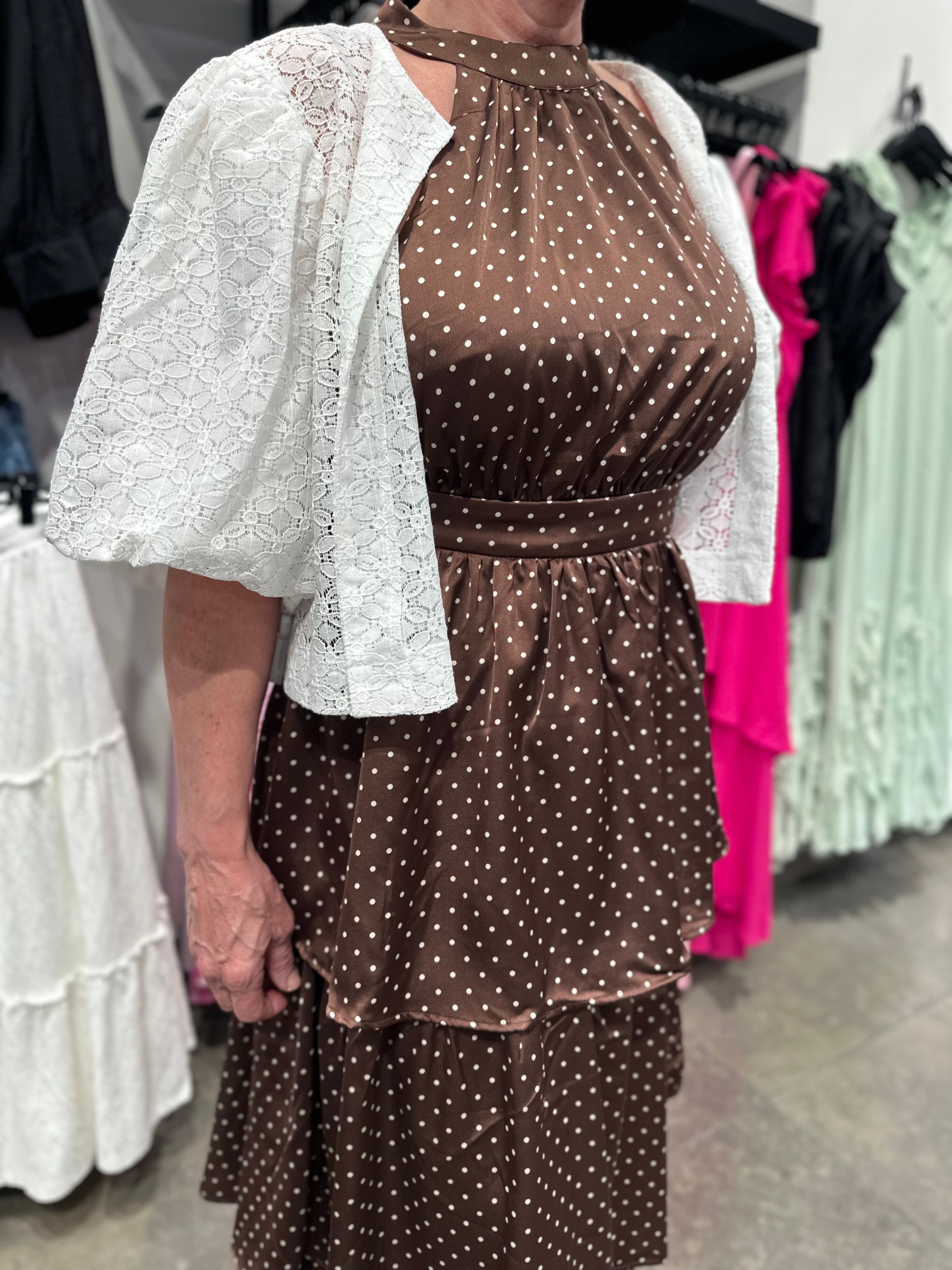 VIKIMMIE Long Dress - Shaved Chocolate - VERO MODA & VILA Bergvik